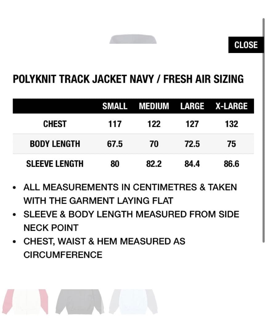 トップス XL PALACE POLYKNIT TRACK JACKET