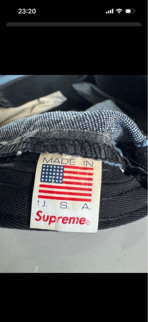Supreme デニムキャップ メタルロゴ