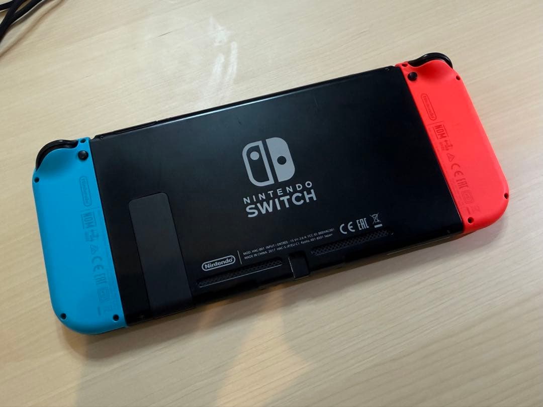 Nintendo Switch 本体 青赤 充電器・SDカード付