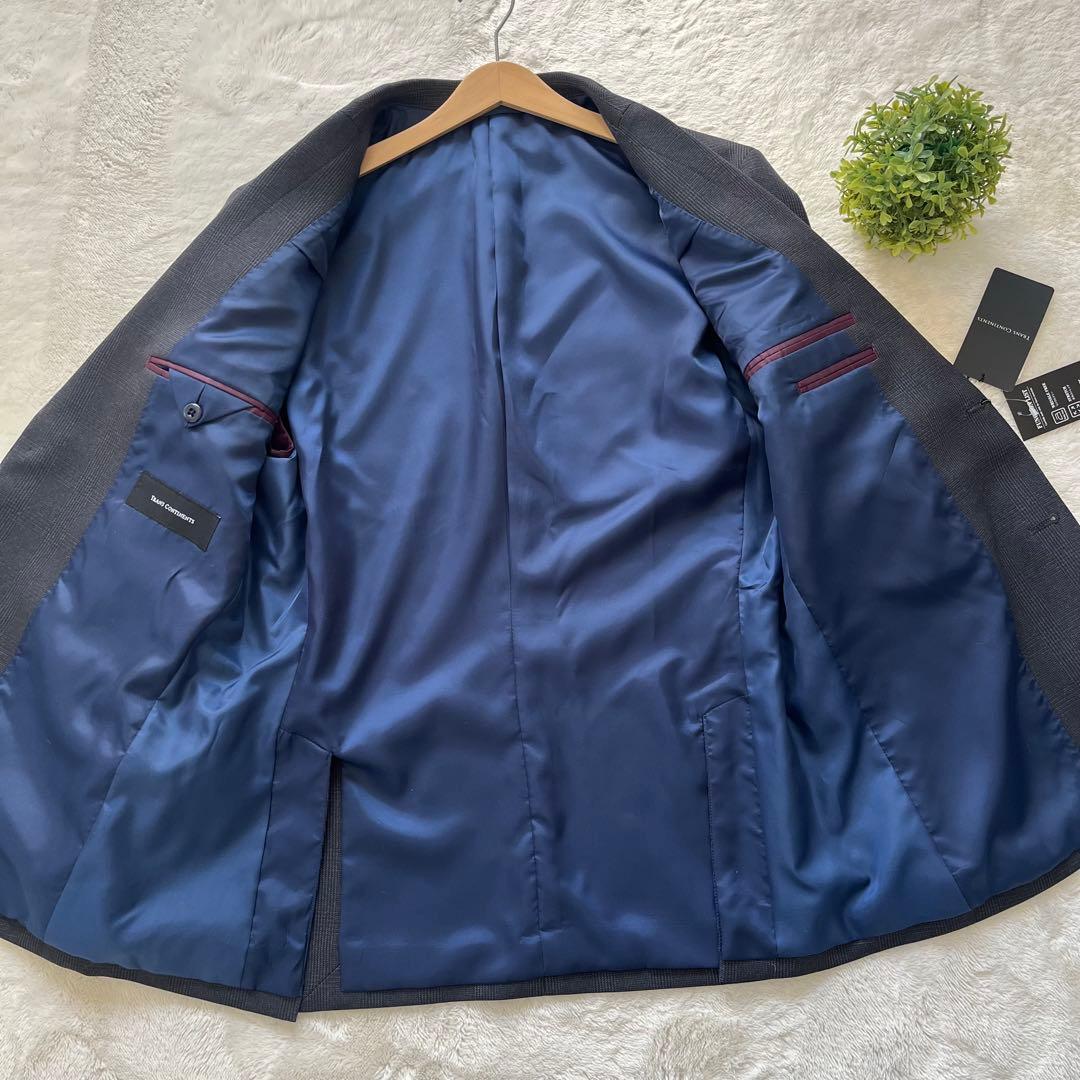 専用！新品✨トランスコンチネンツブ　テーラードジャケット　グレーLグレンチェック