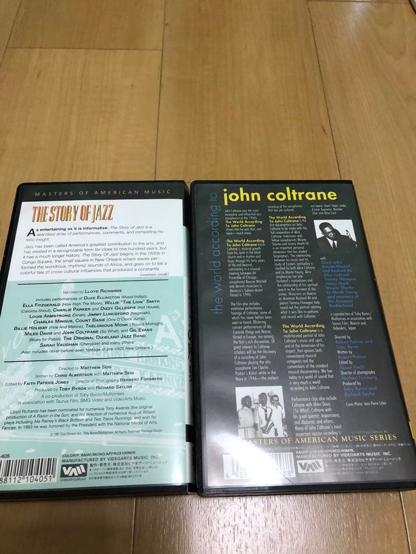 JAZZ  VHS  ジョンコルトレーンの世界　偉大なるジャスの歴史