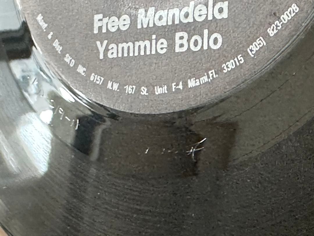 YAMI BOLO ヤミボロFREE MANDELA 7インチ オリジナル