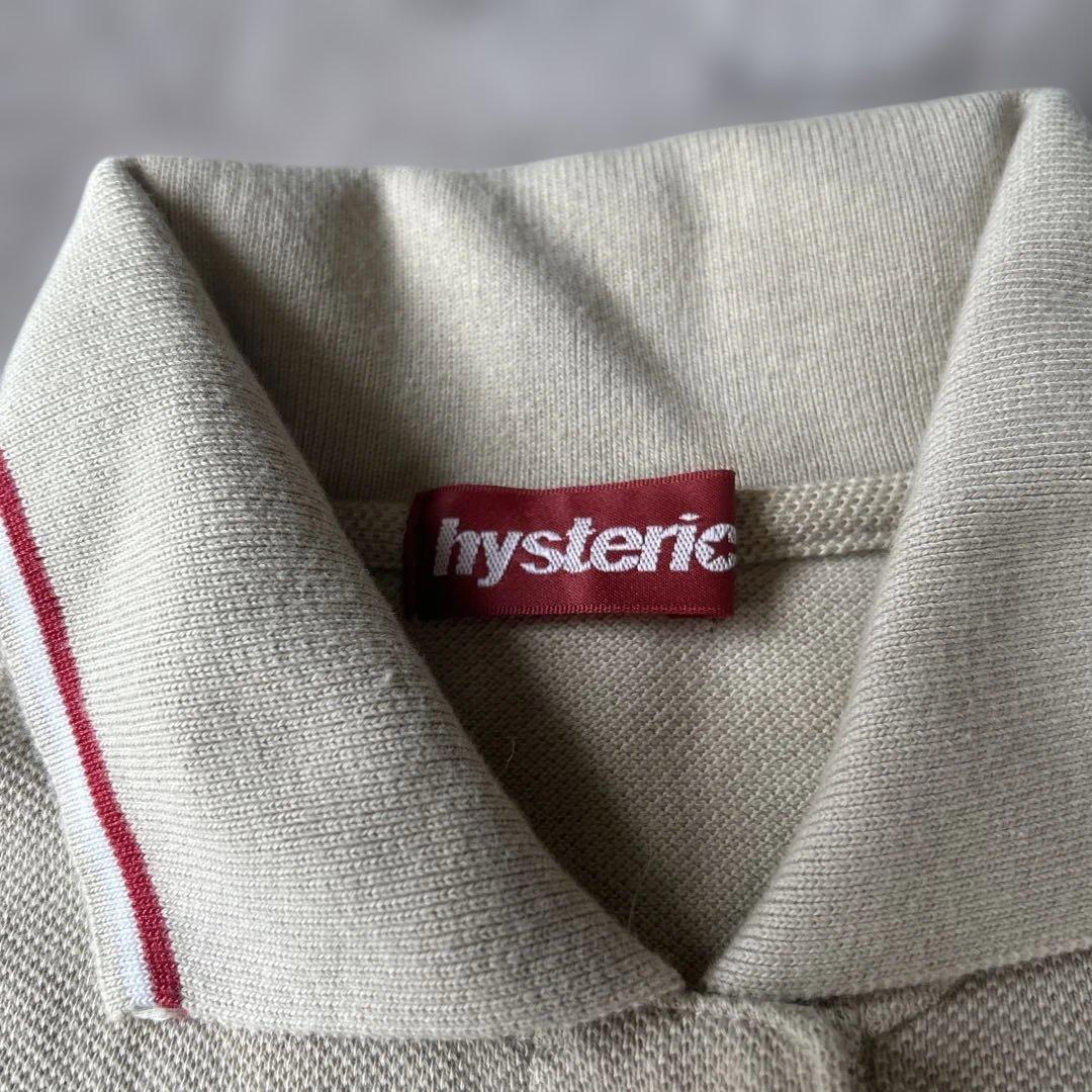 HYSTERIC GLAMOUR 半袖ポロシャツ グレー