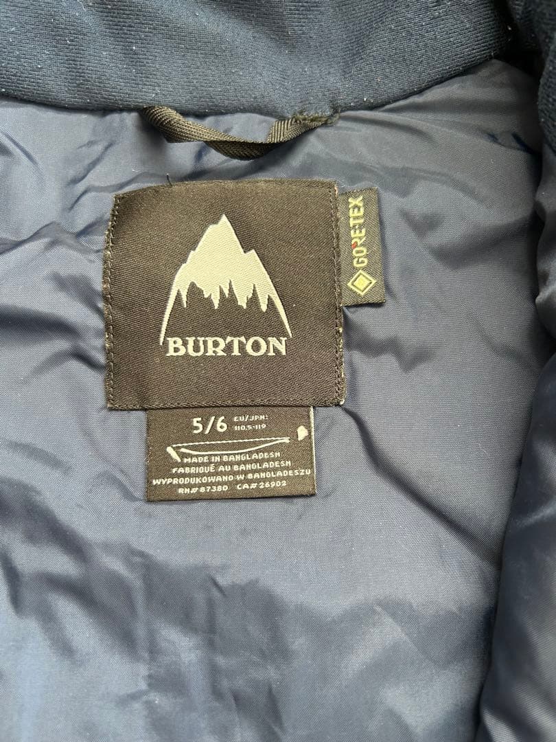 Burton 子ども用スノーボードウェア USサイズ5/6 迷彩柄