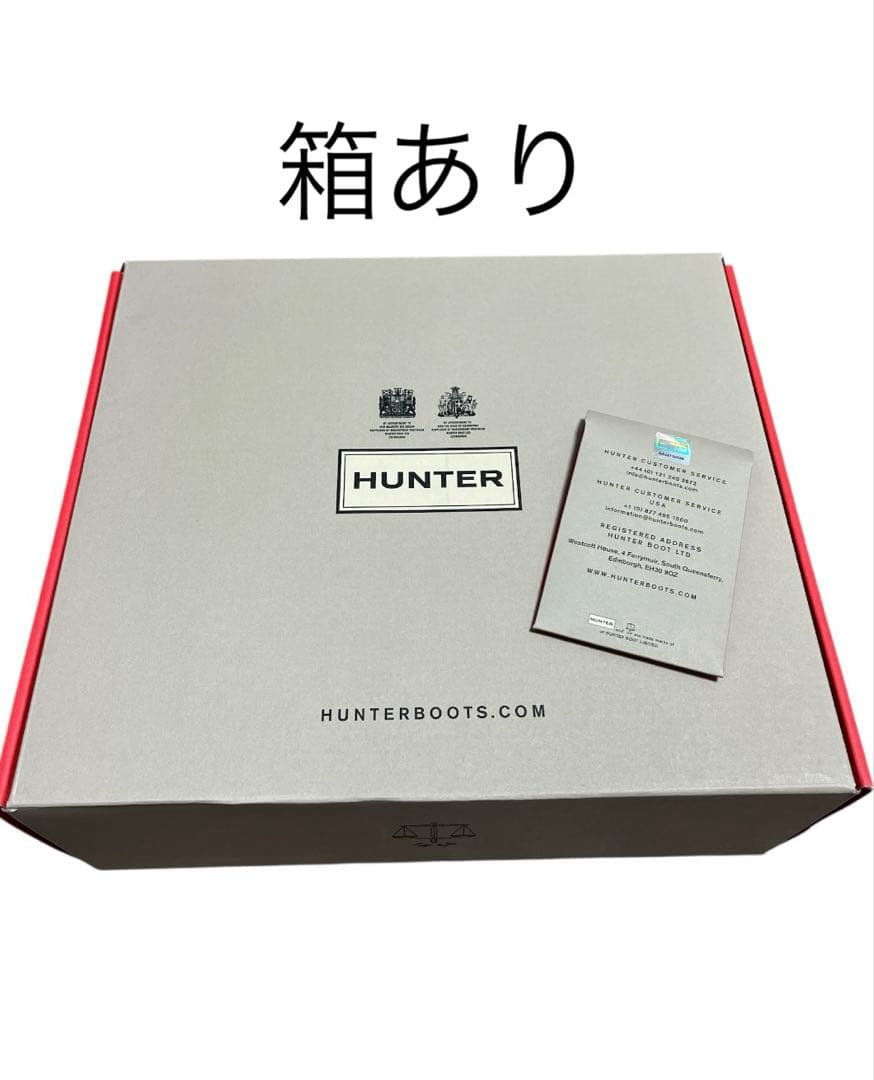 美品【HUNTERハンター】レインショートブーツチェルシーUK4サイドゴア