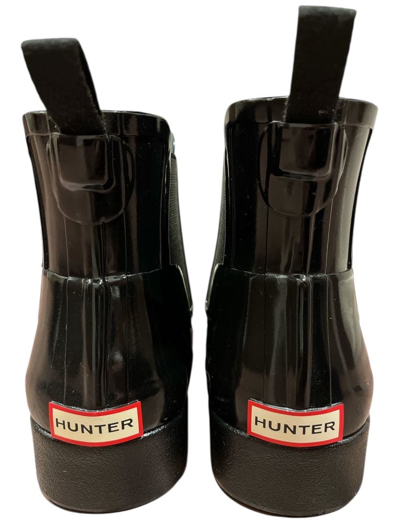 美品【HUNTERハンター】レインショートブーツチェルシーUK4サイドゴア