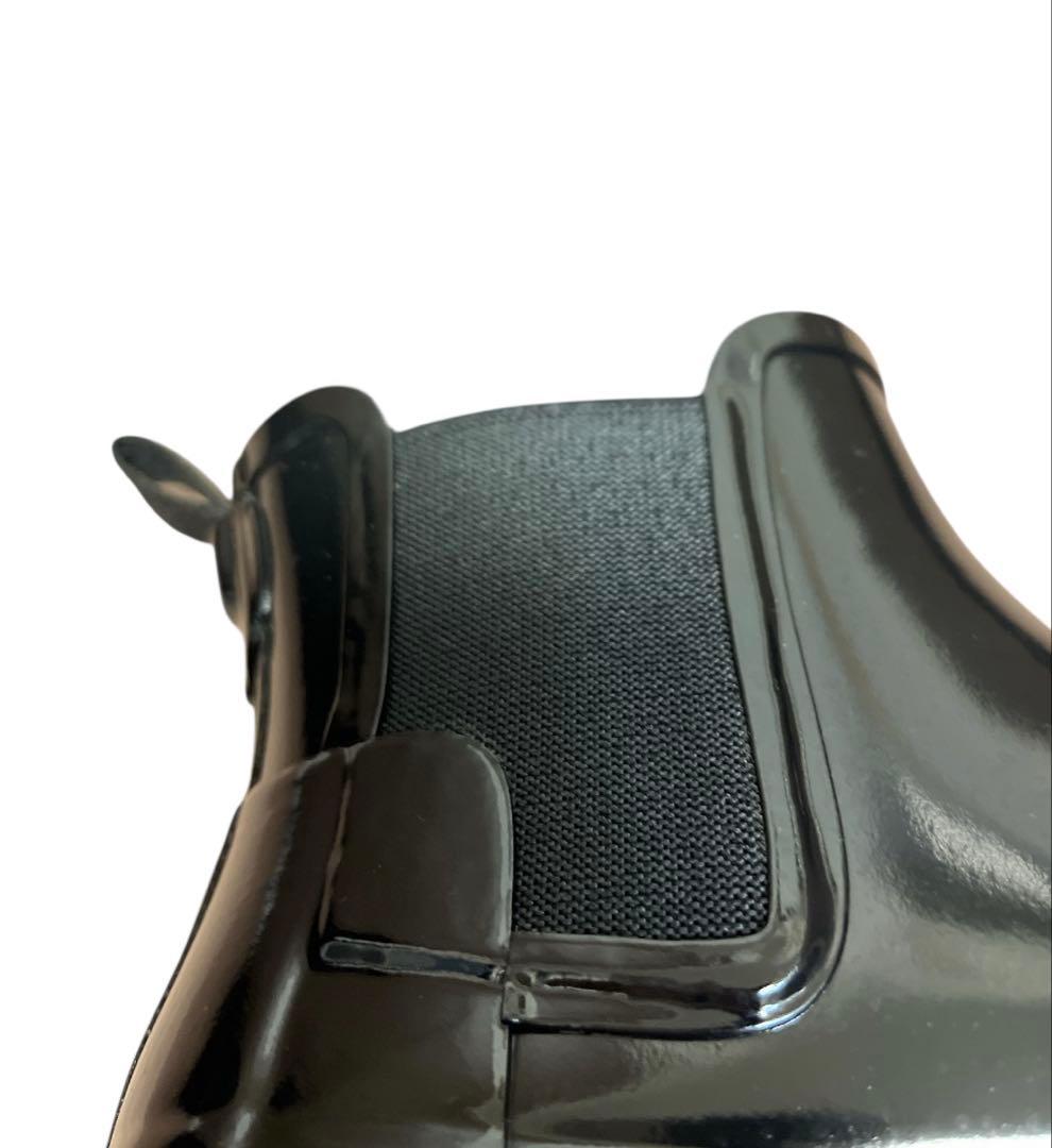 美品【HUNTERハンター】レインショートブーツチェルシーUK4サイドゴア