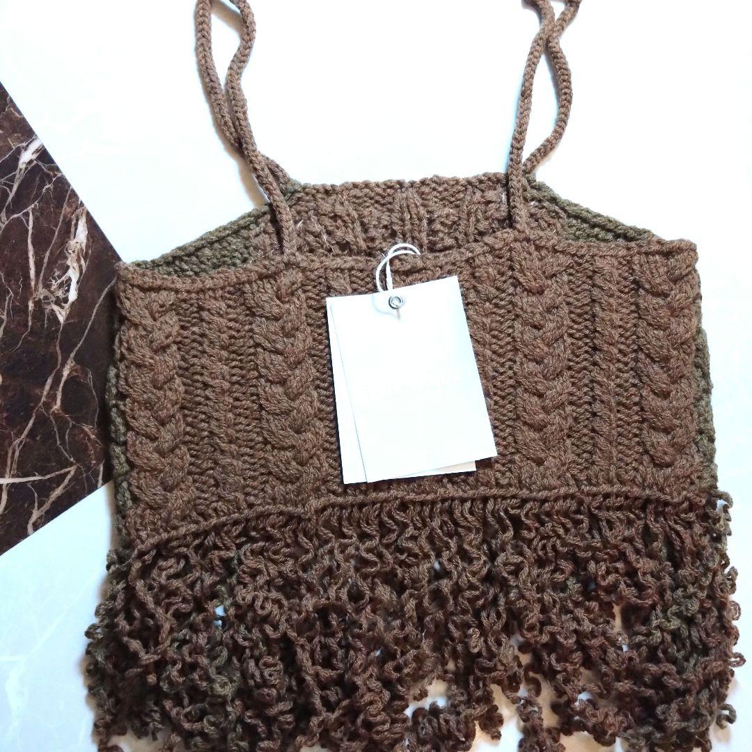 完売品 タグ付新品★leinwande　Cable Knit Camisole