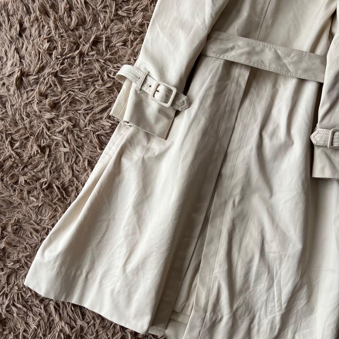 J&M DAVIDSON トレンチコート ベルト　ベージュ　サイズ8 コットン