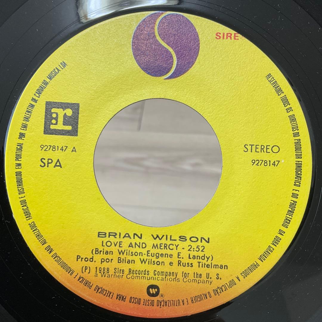 ブライアンウィルソンLove and Mercy 7インチシングル　レコード