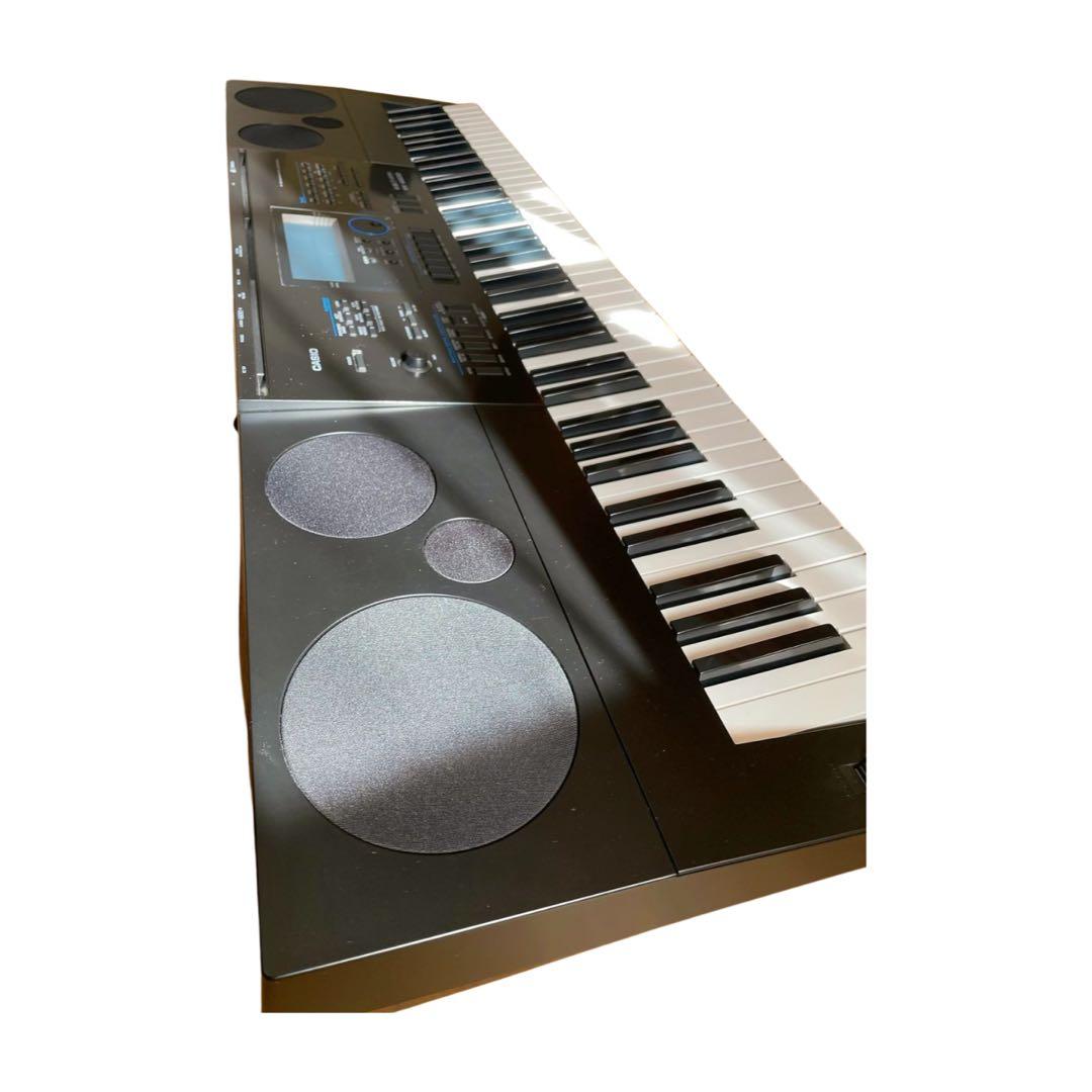 CASIO WK-6600 76鍵盤 電子キーボード 譜面台・ACアダプター付