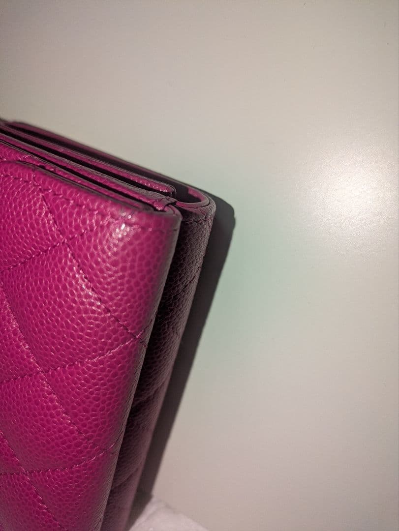 ♡*˚様 シャネル CHANEL キャビアスキン マトラッセ 三つ折り財布