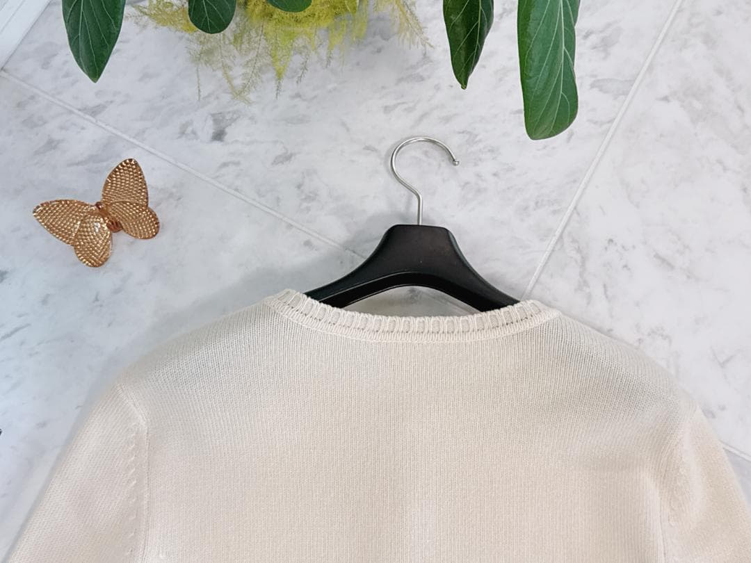 極美品★FOXEY/フォクシー カーディガン レモネード カシミヤ素材40
