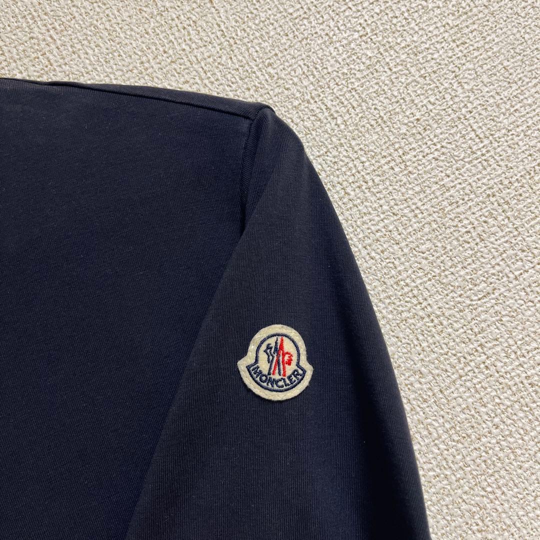 ひちゃMONCLER ネイビー スリムフィット Tシャツ
