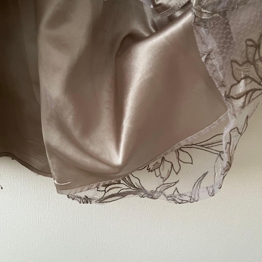PROPORTION BODY DRESSING フラワーオーガン刺繍スカート