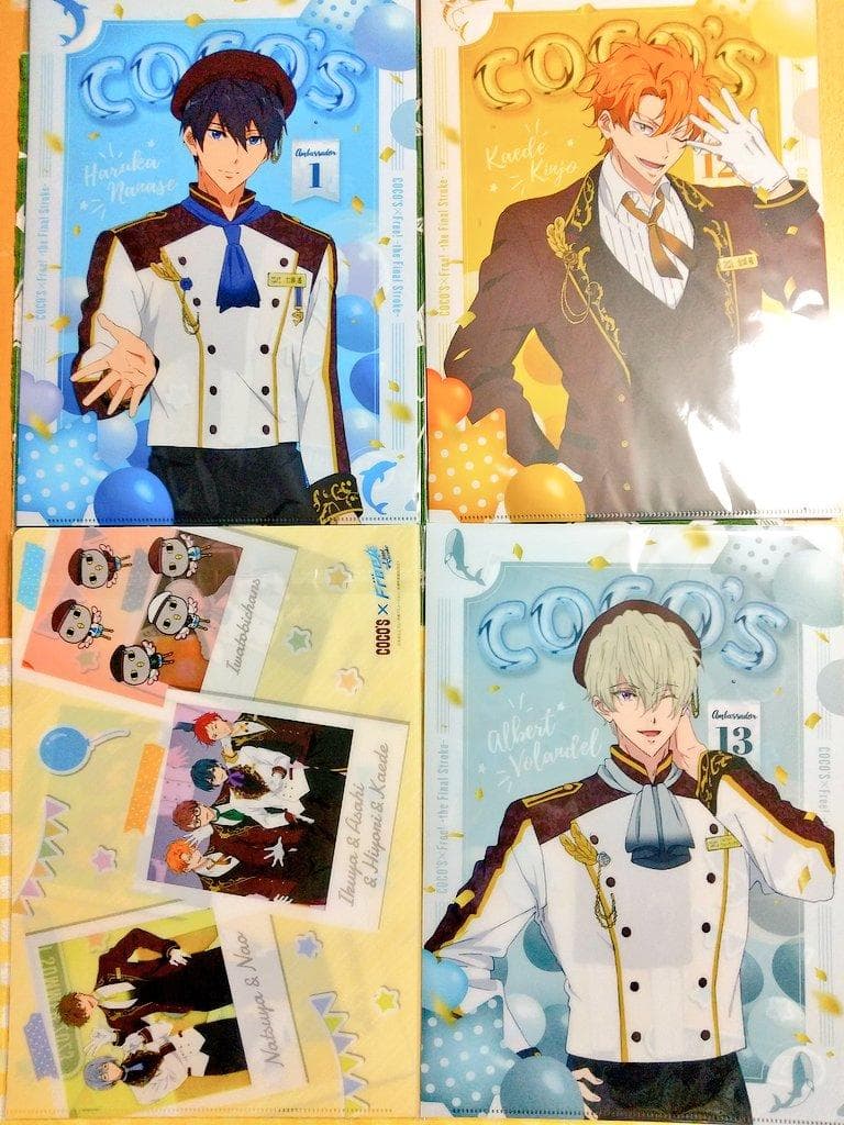 Free! FS × ココス クリアファイル 全16種 コンプリートセット