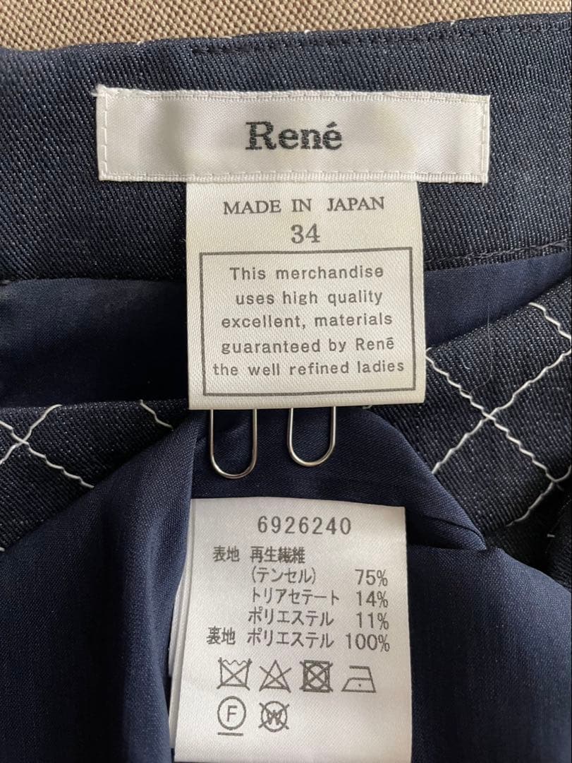 René ノースリーブ ひざ丈ワンピース 34