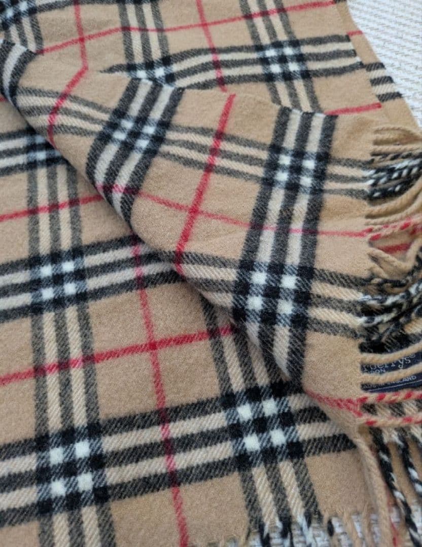 は*ん様 【美品】Burberrys ノバチェック マフラー ラムウール100%