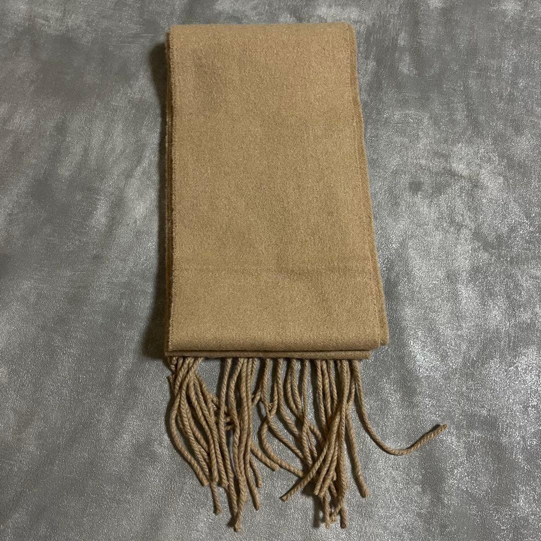 美品 BURBERRY バーバリー マフラー カシミヤ フリンジ ユニセックス
