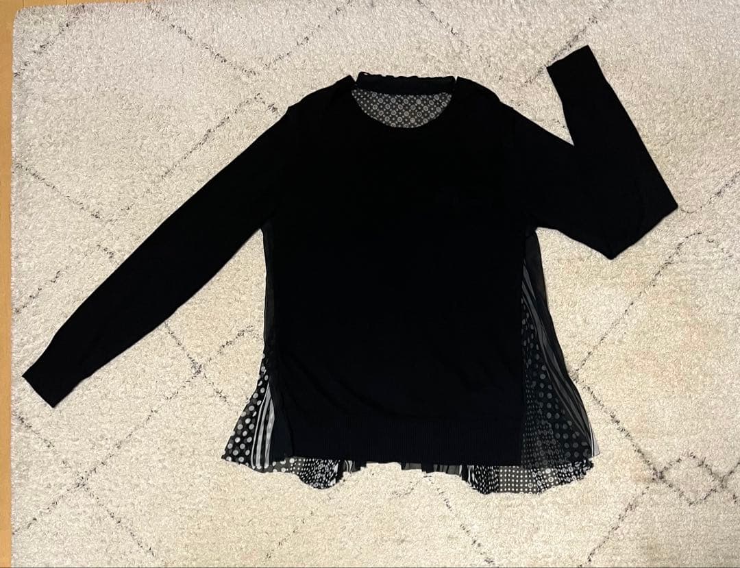 【sacai】バックプリーツニット