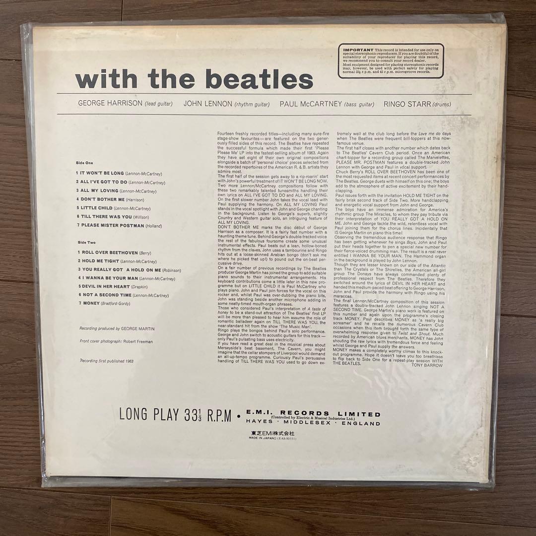 洋楽 The Beatles with the beatles LP