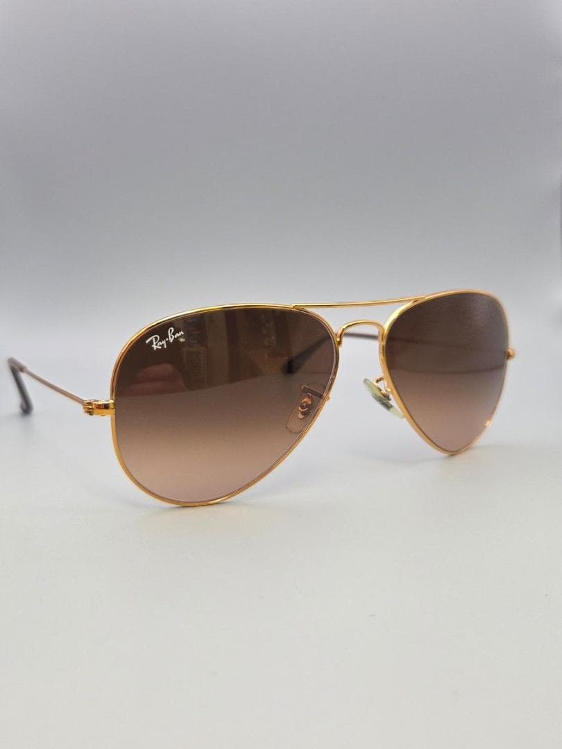 【美品】 レイバン　アビエーター　ブラウン　 58サイズ　Ray-Ban