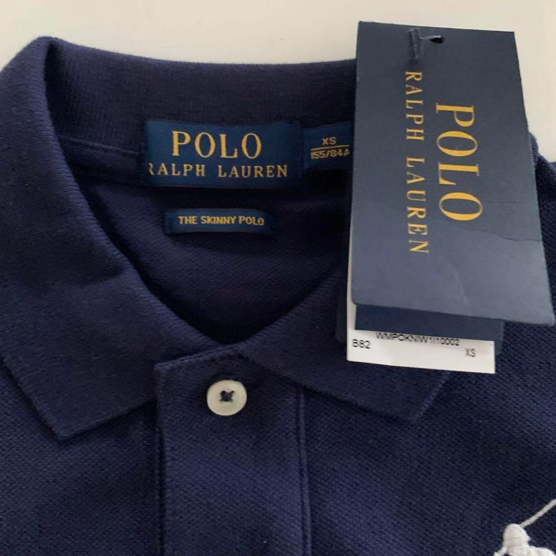 新品　ラルフローレン　半袖ポロシャツSネイビー
