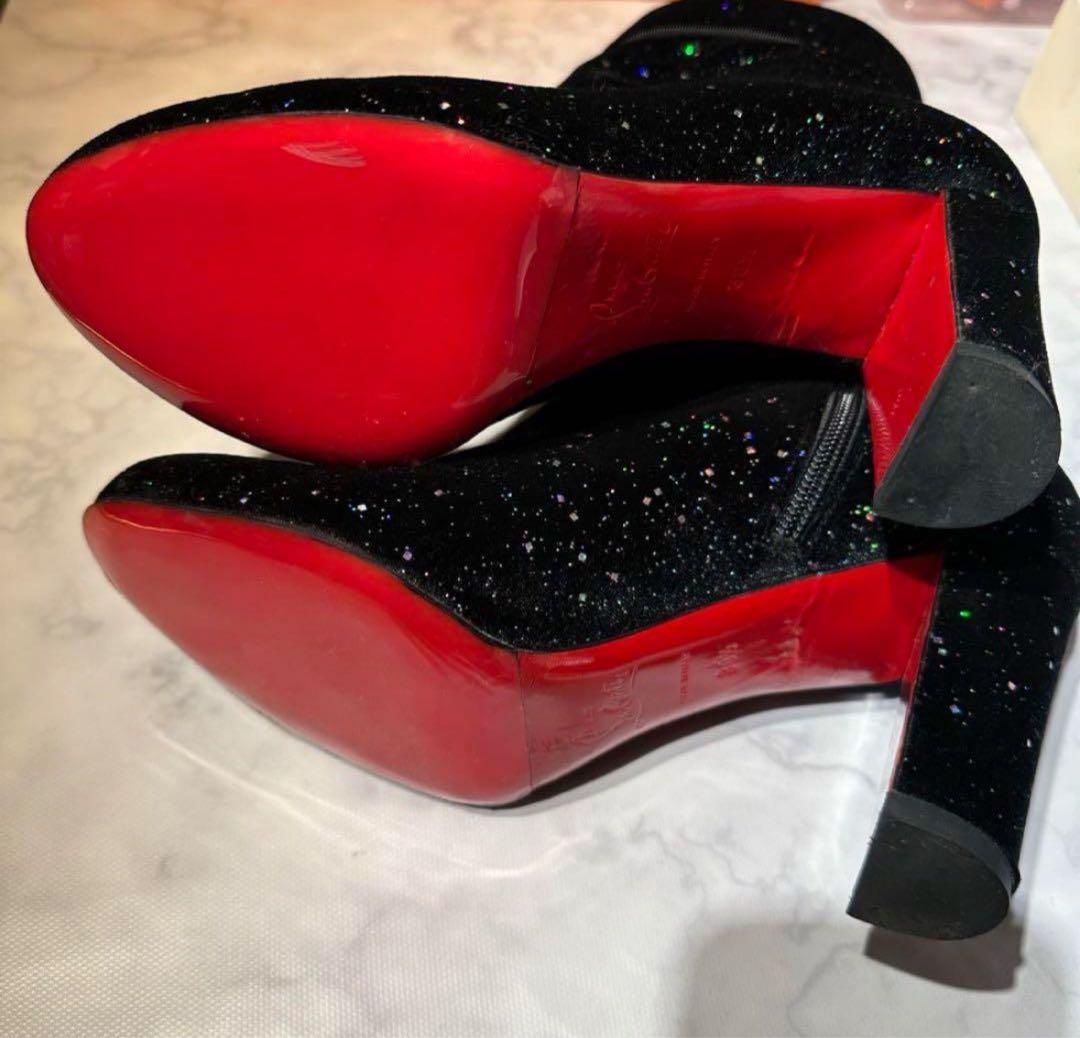 ChristianLouboutin限定 ギャラクシア♡ベルベットショートブーツ