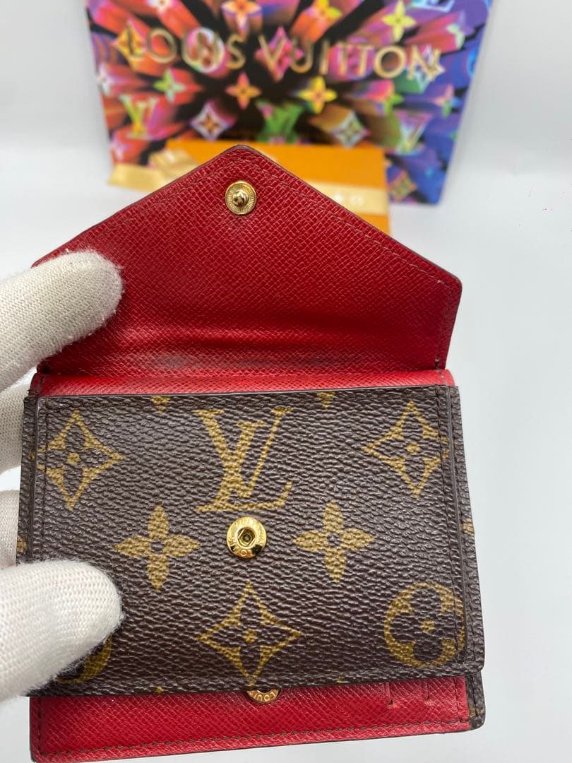 美品‼️ルイヴィトン　二つ折り財布　ポルトフォイユヴィクトリーヌ　モノグラム