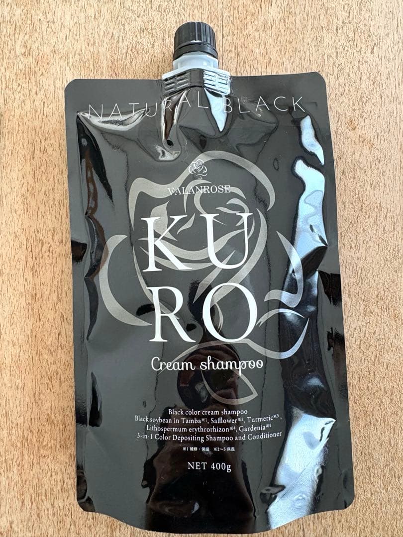 VALANROSE KURO クリームシャンプー ブラック400g×3