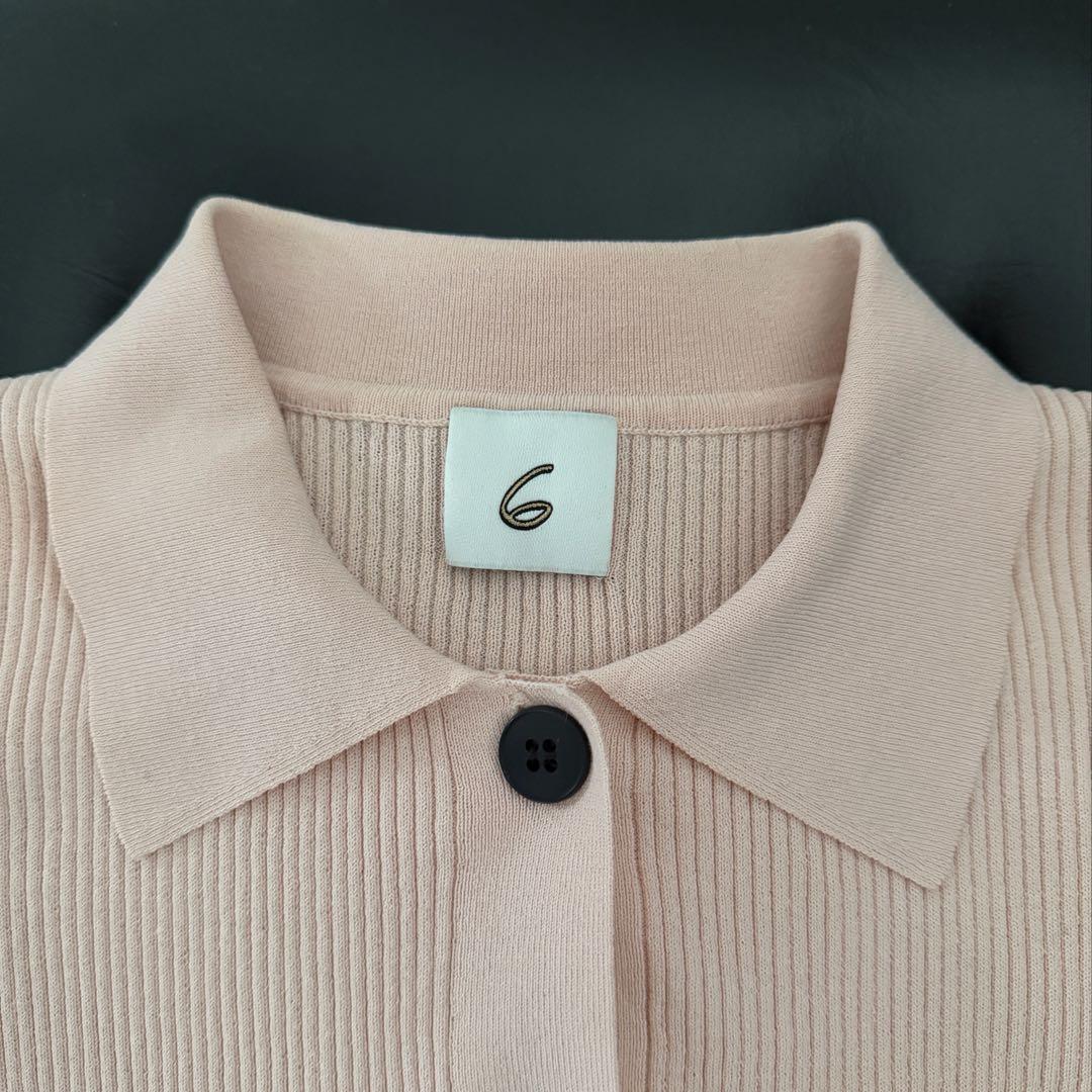 6(ROKU) RIB SHIRT CARDIGAN リブシャツカーディガン