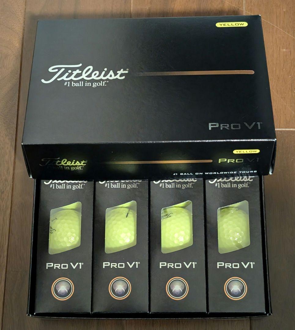 タイトリスト Titleist Pro V1 イエロー 新品