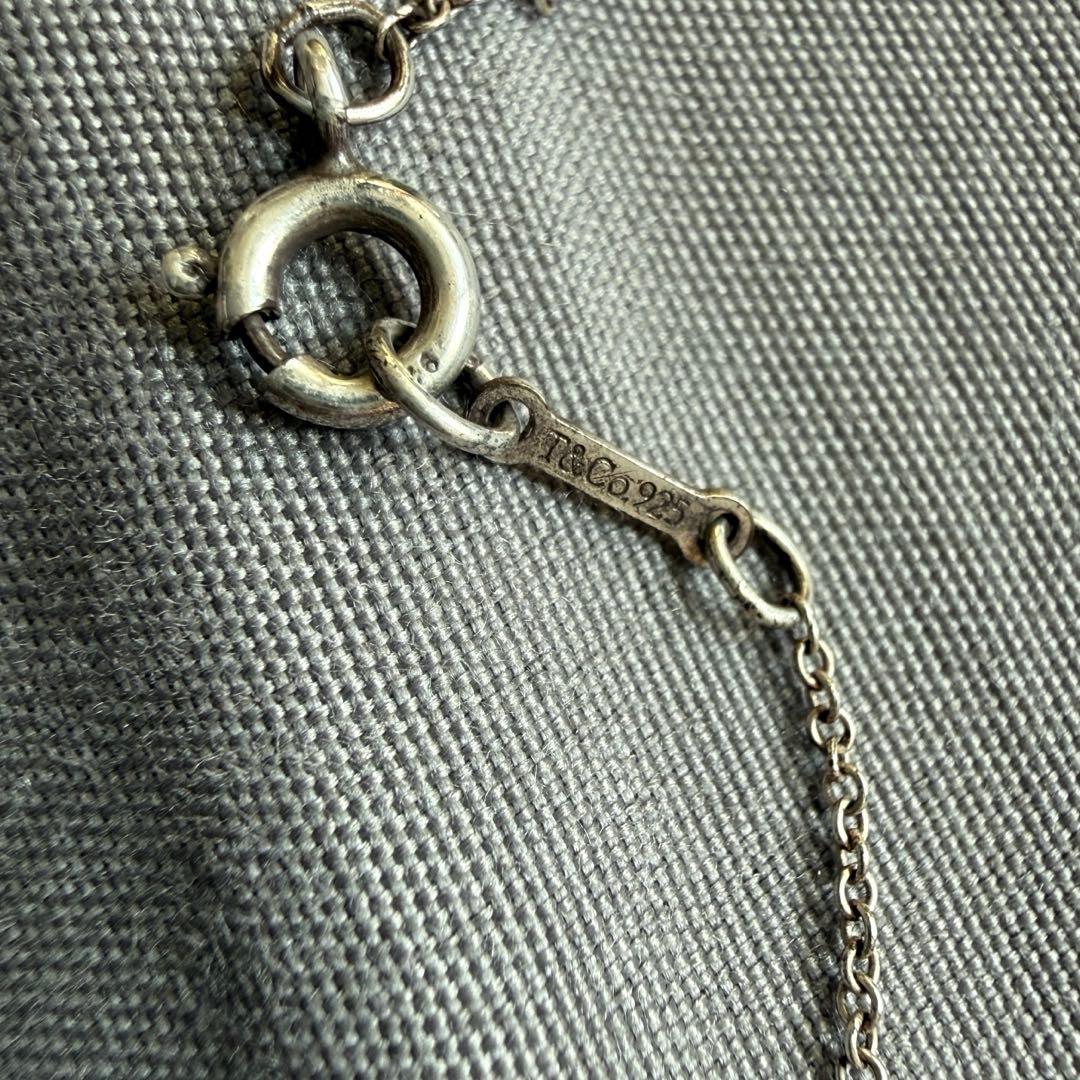OLD TIFFANY スモールクロスネックレス 925 チェーン付き 訳あり