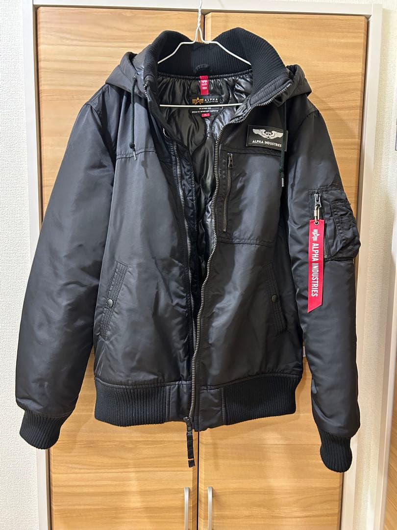 ALPHA INDUSTRIES MA-1 フライトジャケット フード付き