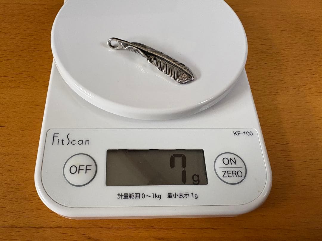 アリゾナフリーダム フェザー ペンダントトップ シルバー 4.8cm 7g