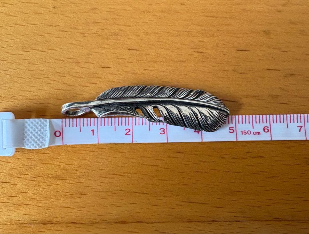 アリゾナフリーダム フェザー ペンダントトップ シルバー 4.8cm 7g