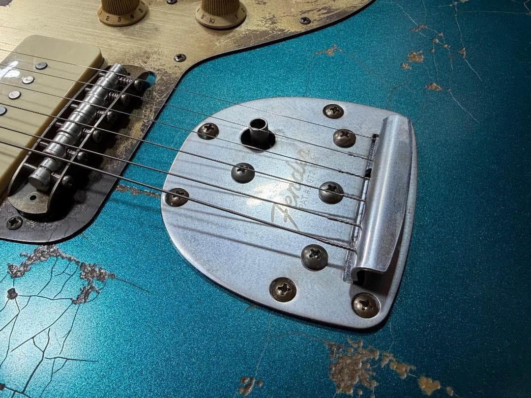 ハードレリック Jazzmasterタイプ Alnico PU 青緑メタリック