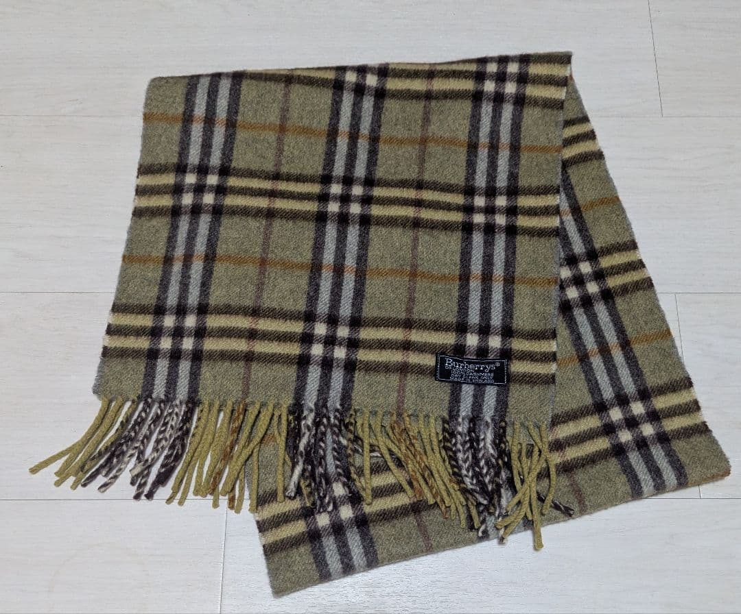 美品　Burberry カシミヤ100%　ノバチェック　マフラー
