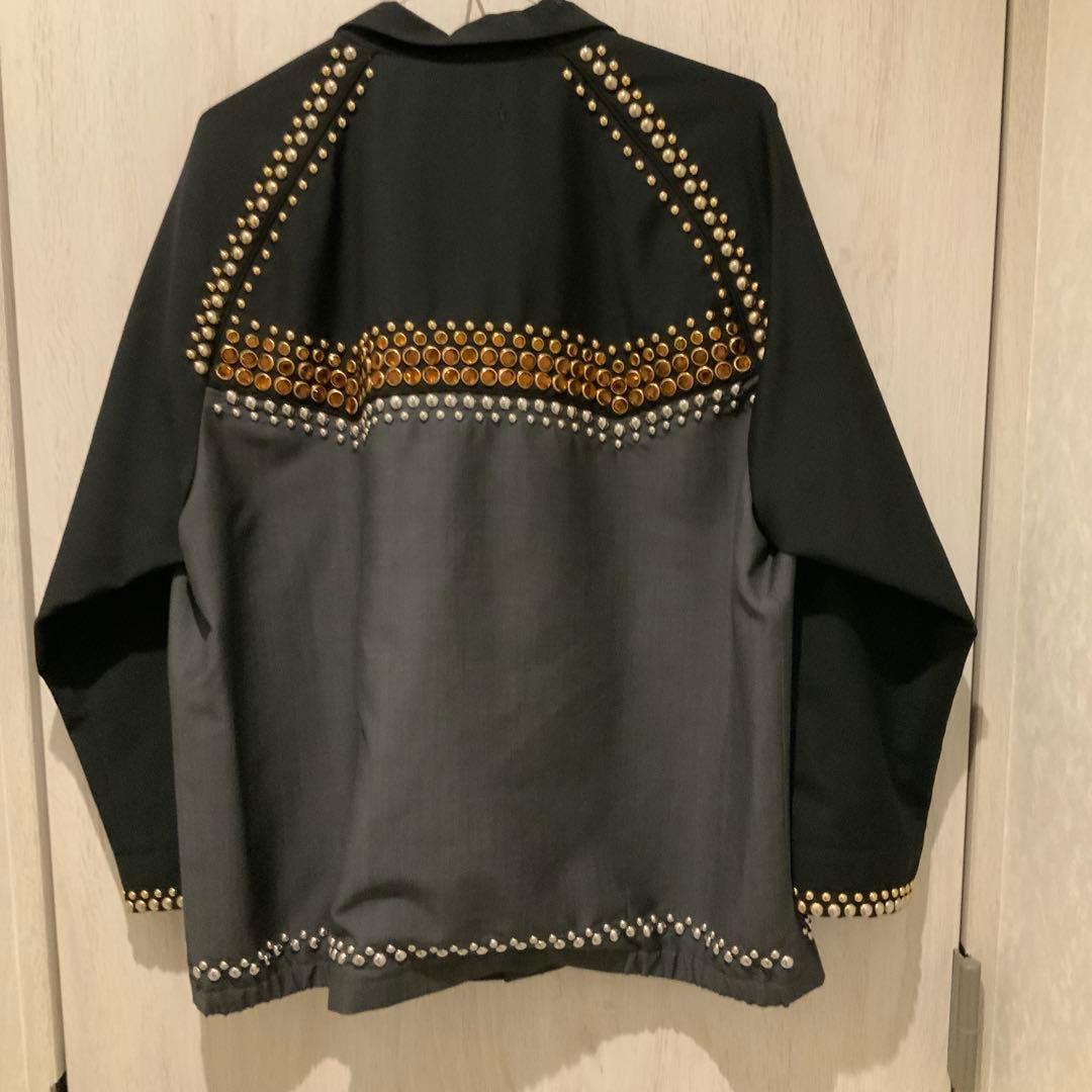 着画あり！レア受注生産品！　Prada 12ss スタッズ　ブルゾン