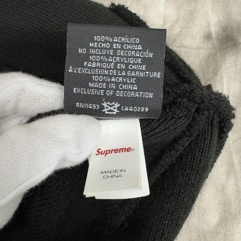 Supreme × New Era シュプリーム コラボ ニット帽 ブラック