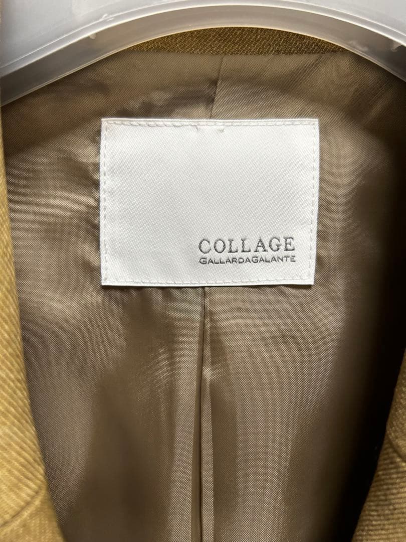 COLLAGE GALLARDAGALANTE ウールライクダブルジャケット