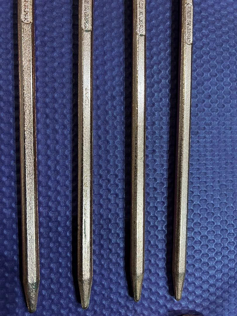 鍛造ペグ エリッゼステーク 28cm ブロンズメッキ 14本セット 村の鍛冶屋
