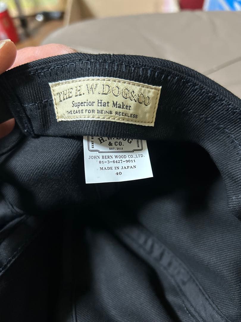 H.W.DOG & CO. 黒キャップ