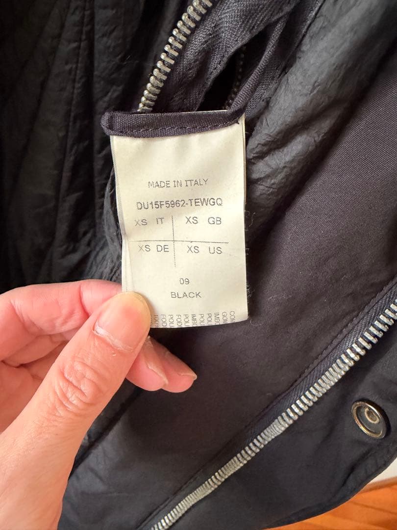 Rick owens drkshdw フィッシュテール フーデッドコート