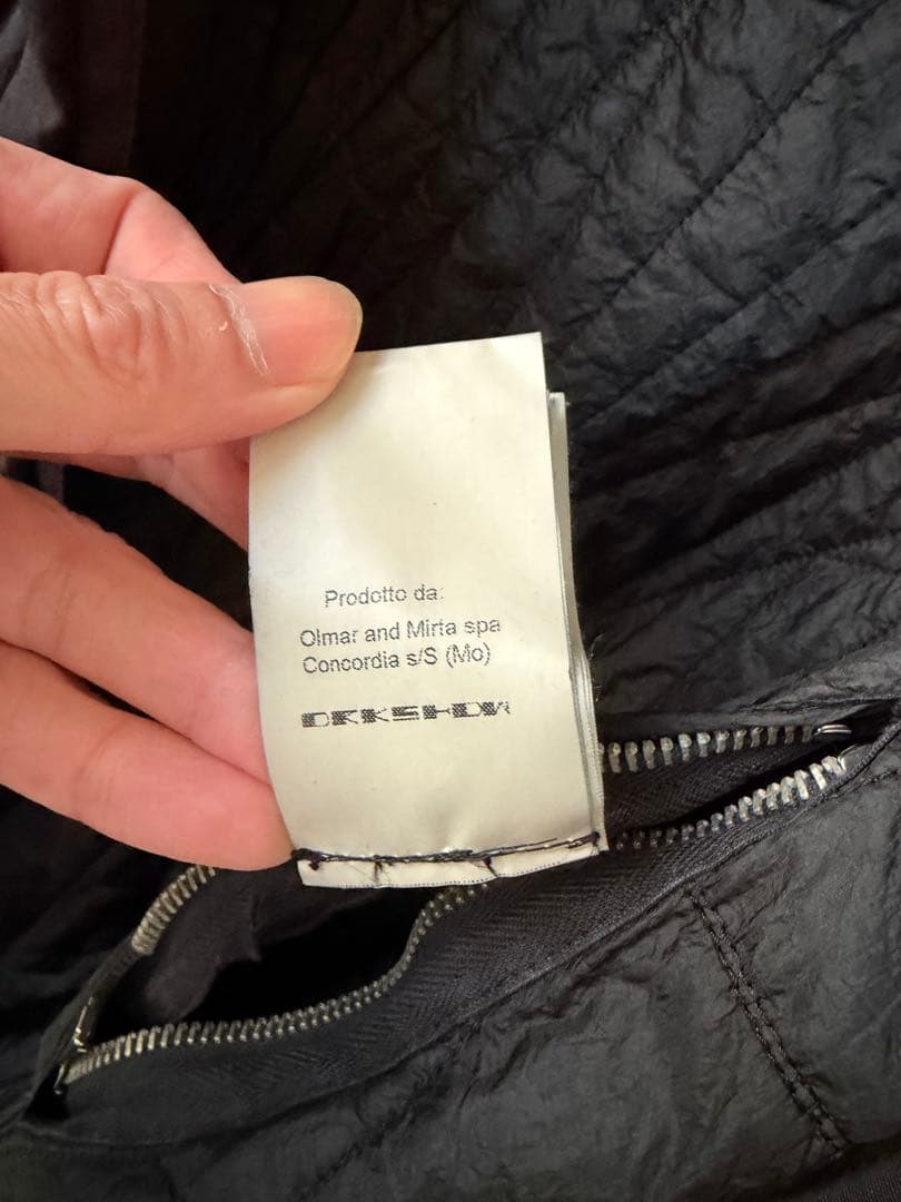Rick owens drkshdw フィッシュテール フーデッドコート