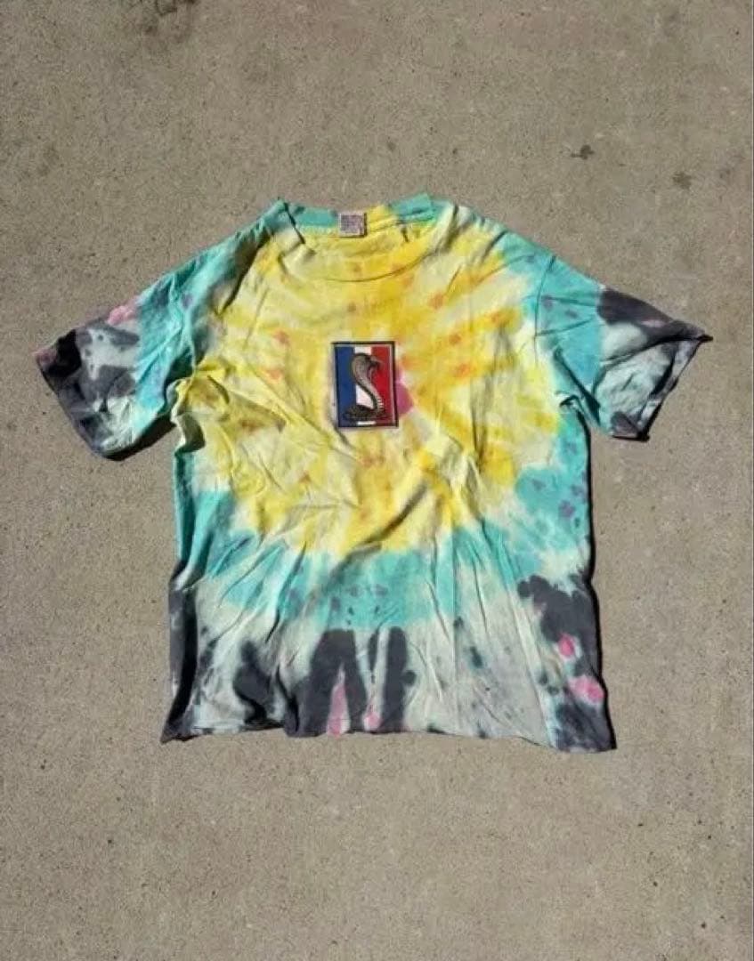 希少 90s前期 old stussy シングルステッチ タイダイ ストリート