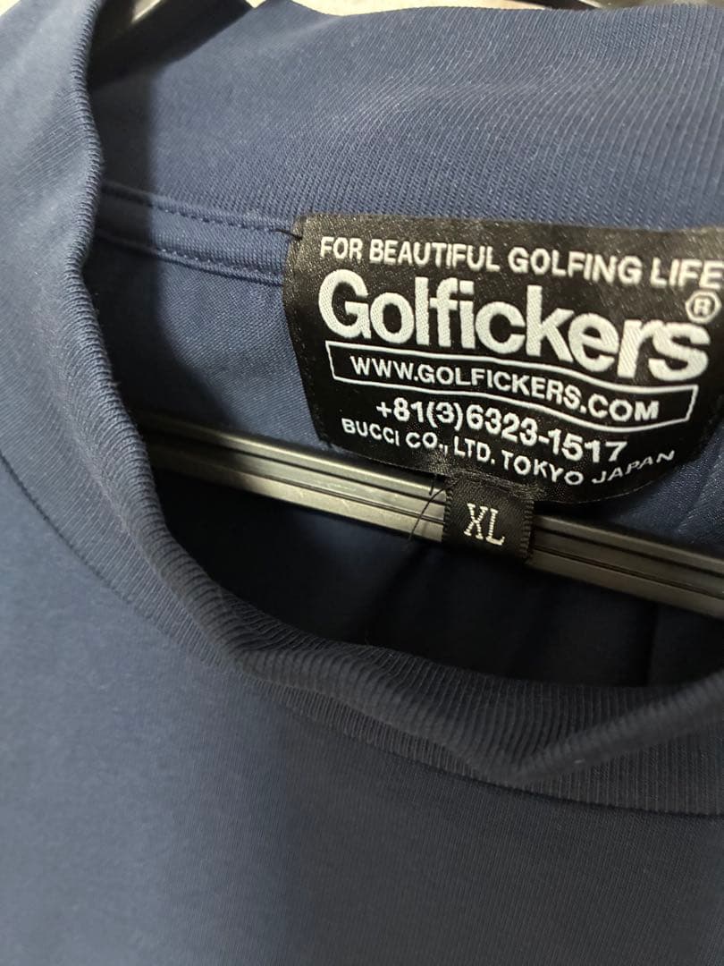 未使用　ゴルフィッカーズgolfickers Mock Neck -Navy