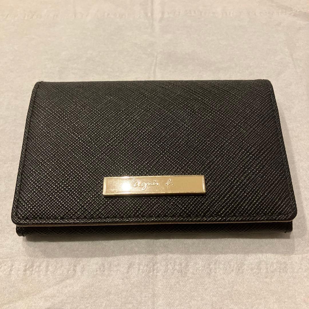 【美品】【アニエスベー】ブラック名刺入れ