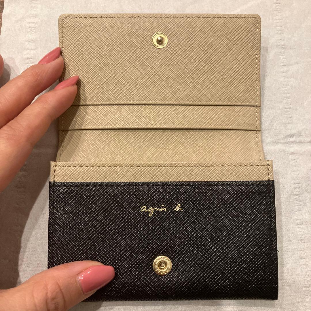 【美品】【アニエスベー】ブラック名刺入れ