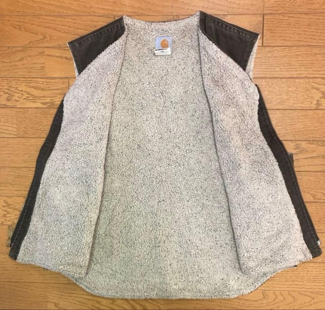 9*e様 Carhartt カーハート ダックベスト 00s USAブラウン X